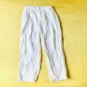 CP Shades - Women’s White Linen Pants- size medium